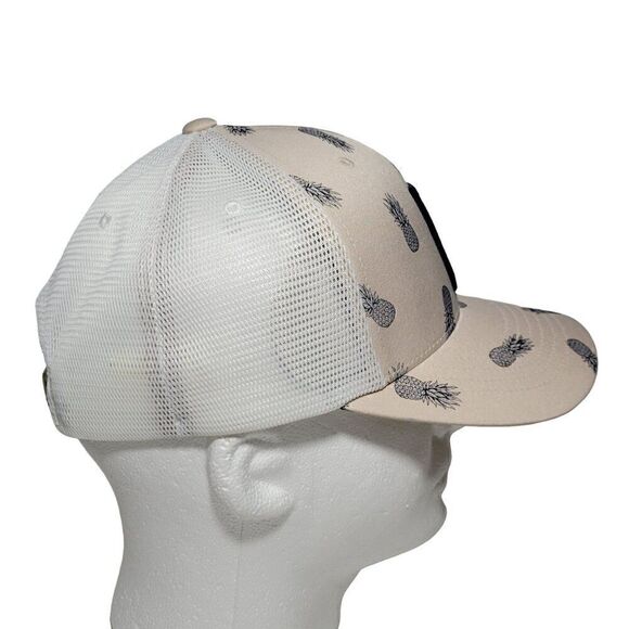 Puma Golf Hat Men Snapback Mesh Back Pineapple Adjustable Unisex Adult Tan NWOT - Picture 6 of 13